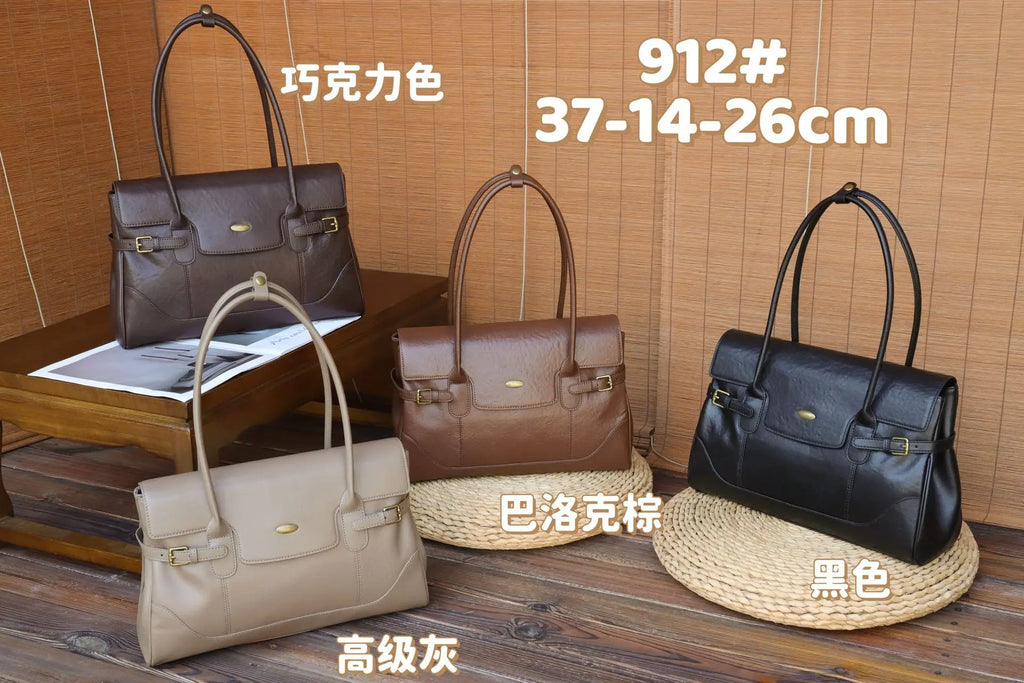 2025 New Women's Shoulder Bags Handbags Leather Bags Large Capacity Women's Shoulder Tote Bag Support OEM Custom
