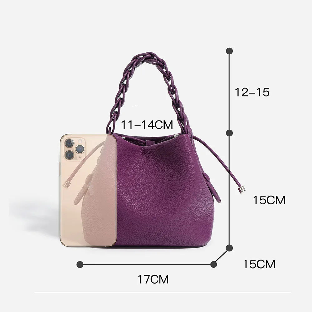 2025 Factory New Customized Leather Ladies Handbags Purses Bag Fashion Cowhide Leather Elegant Luxury Hand Bags for Women