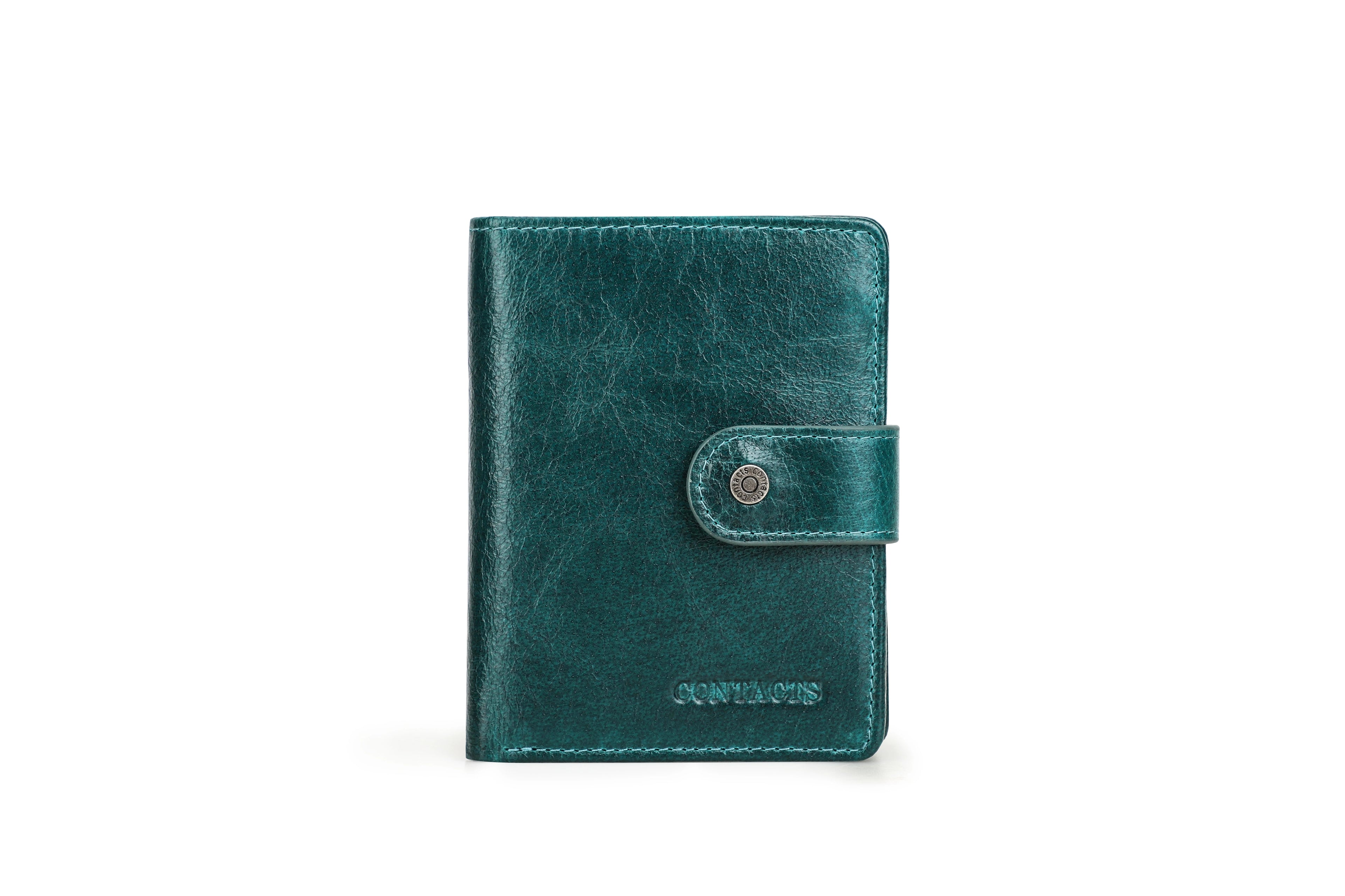 Contact's Genuine Leather RFID Wallets Wholesale for Women Men Luxury Ladies Card Holder Wallets and Coin Purse Unisex