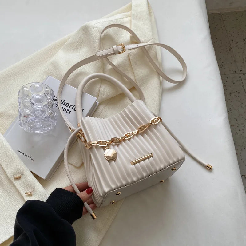 New Fashion Handbags 2024 Lady Leather Chain Bags Lady Fashion Design Purses for Females