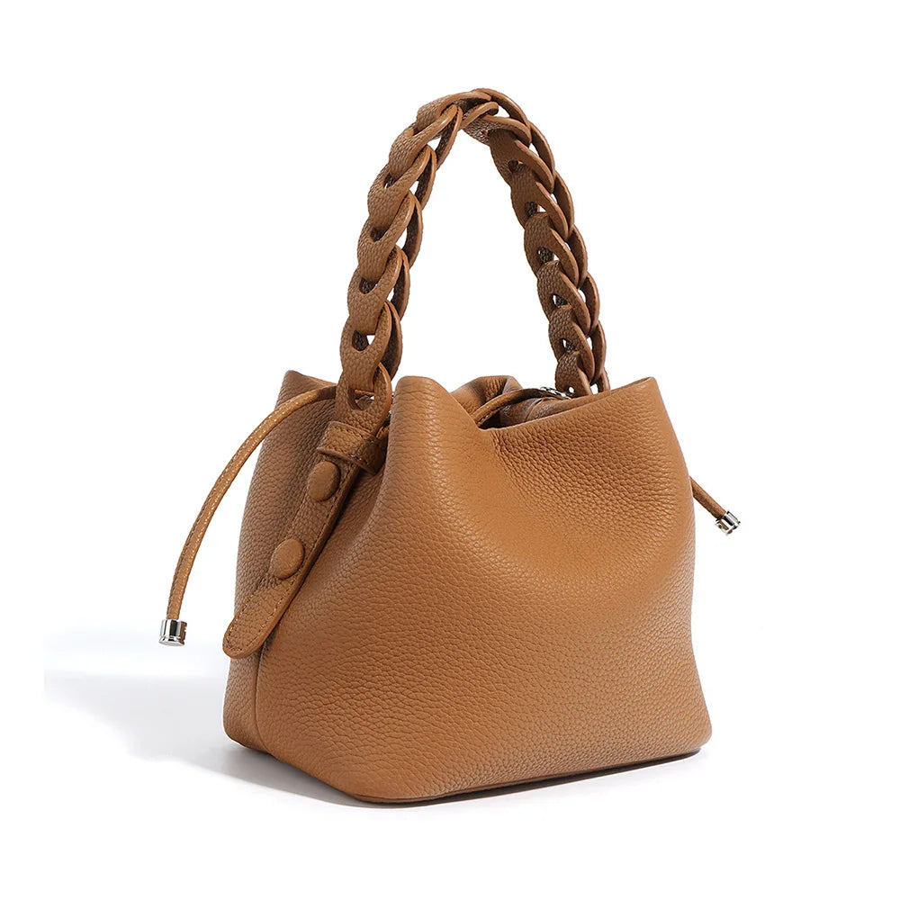 2025 Factory New Customized Leather Ladies Handbags Purses Bag Fashion Cowhide Leather Elegant Luxury Hand Bags for Women