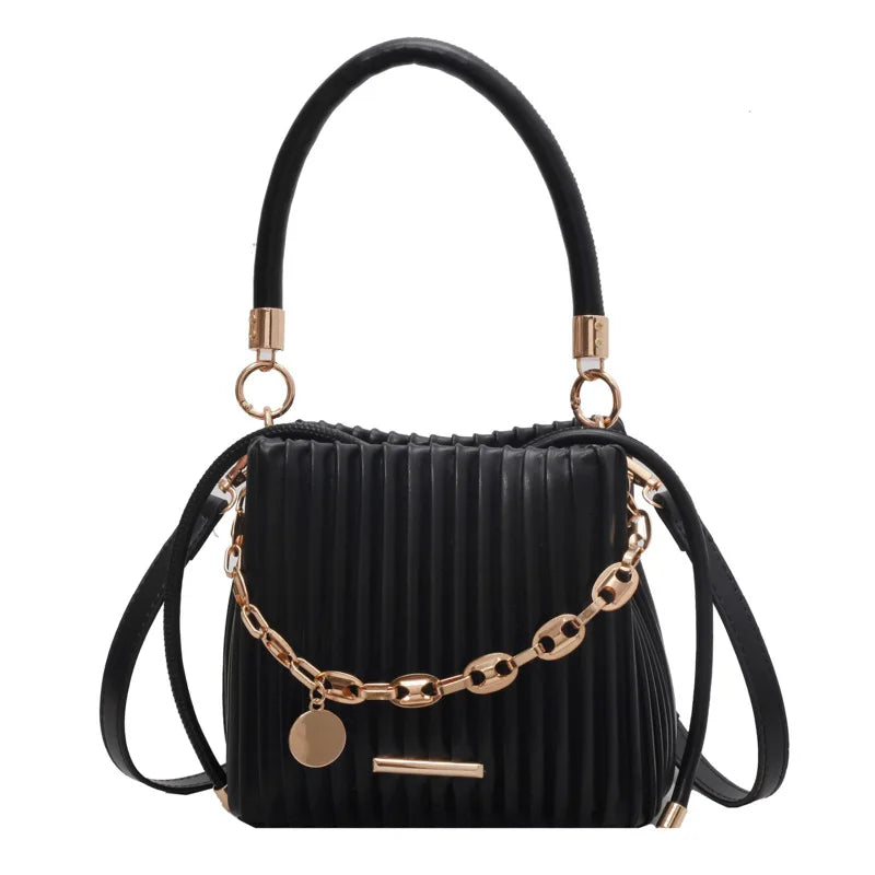 New Fashion Handbags 2024 Lady Leather Chain Bags Lady Fashion Design Purses for Females