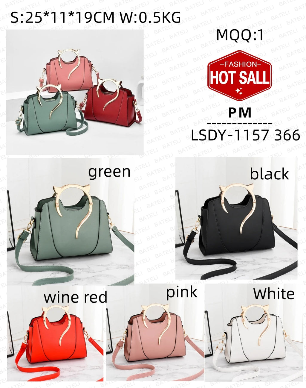 2023 New Spring Fashion Pu Leather Women'S Shoulder Bags Portable Handbag Women Hand Bag