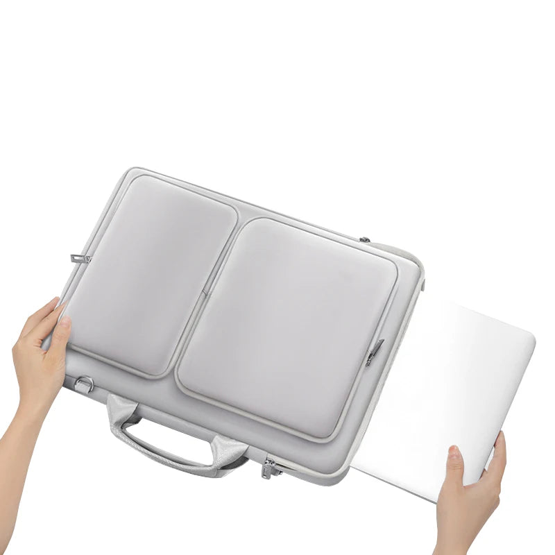 Durable Shoulder Bag for Laptop Organizer Briefcase Carrying Business Travel for Men Laptop Sleeve Tablet Accessories Organizer