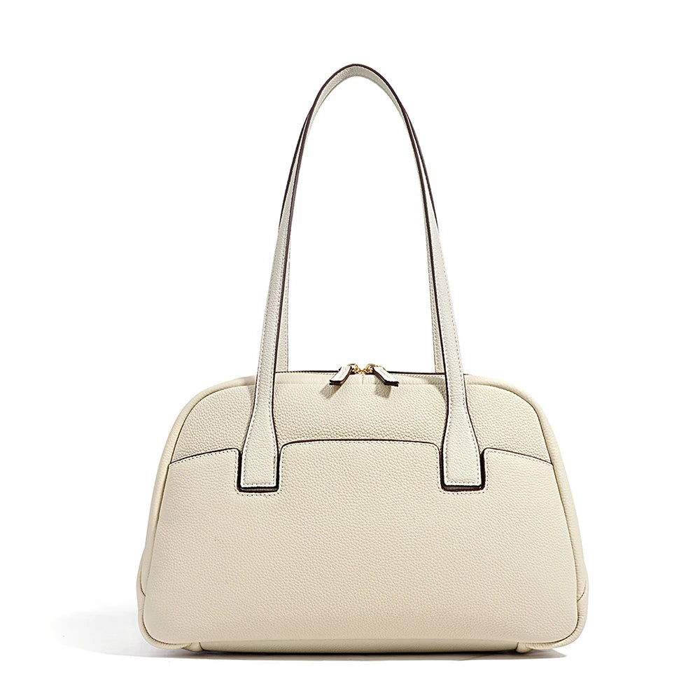 2025 Custom Genuine Cowhide Leather Tote Bag for Women High Quality Vintage Style Luxury Handbag