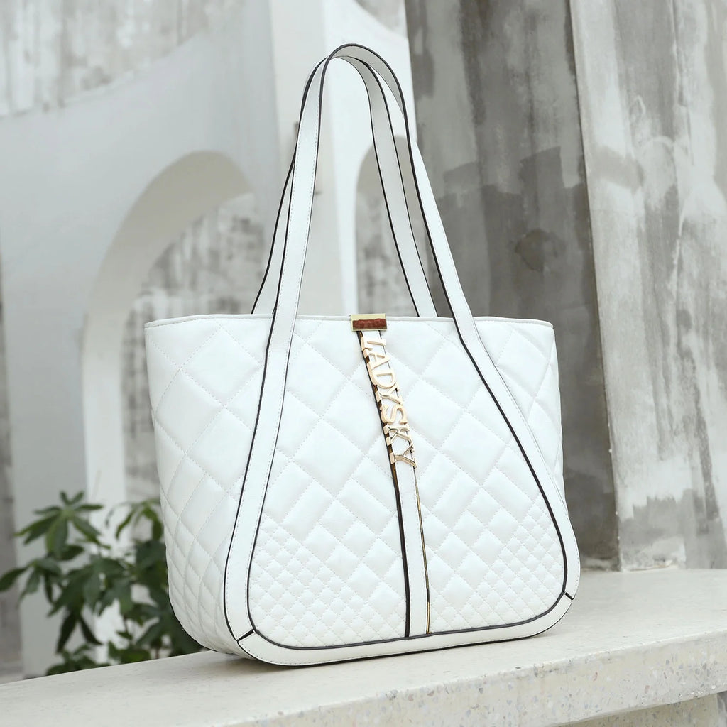 Super Product 2024 Ladysky Super Fiber Leather Ladies Bag Fashion Ladies Shoulder Bag Quality Women's Tote Bag Factory 35 cm