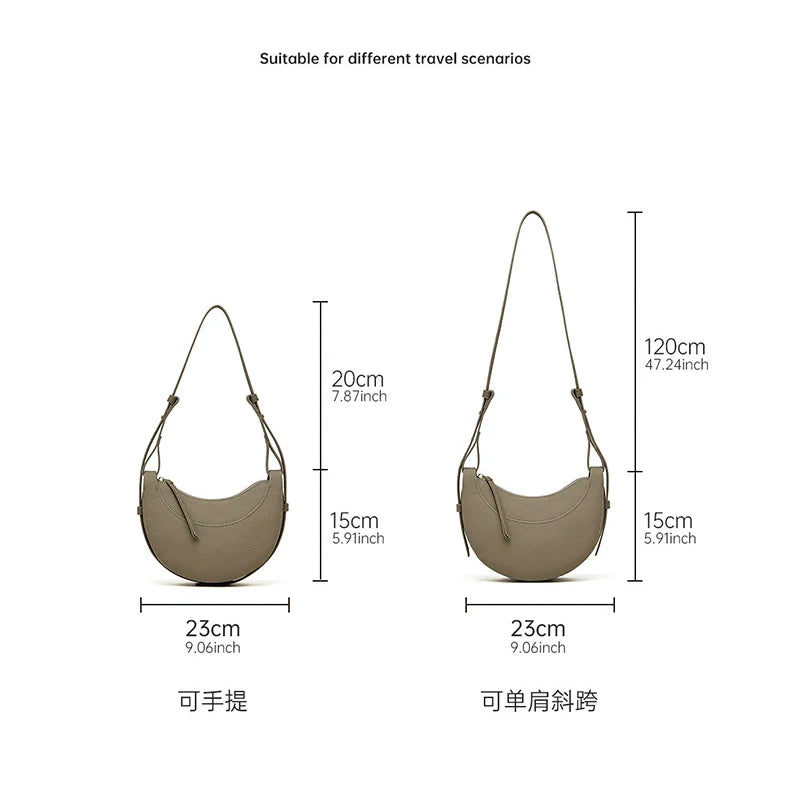 Latest Design Real Leather Luxury Sling Handbags for Ladies Shoulder Bag