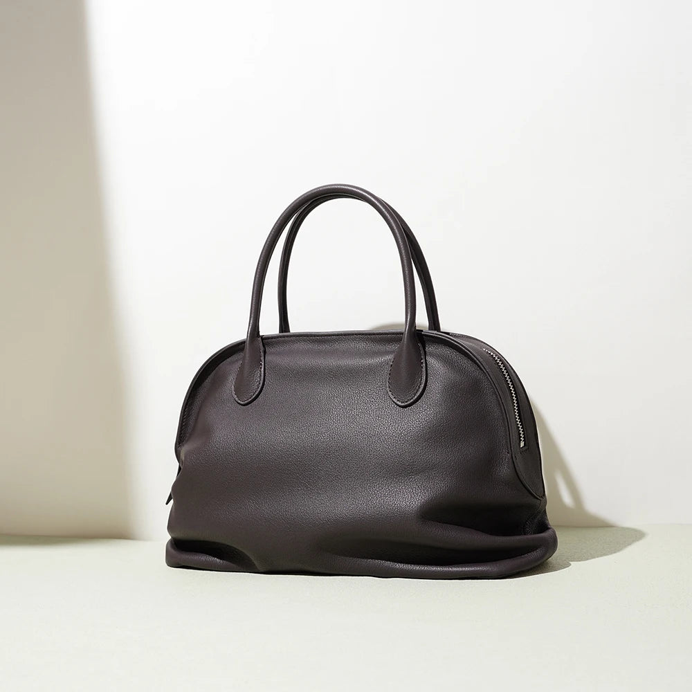 Custom Luxury Cowhide Leather Tote Bag for Women Ladies Big Handbag Handbag 2025 Designs-for Summer Winter Autumn Spring Seasons