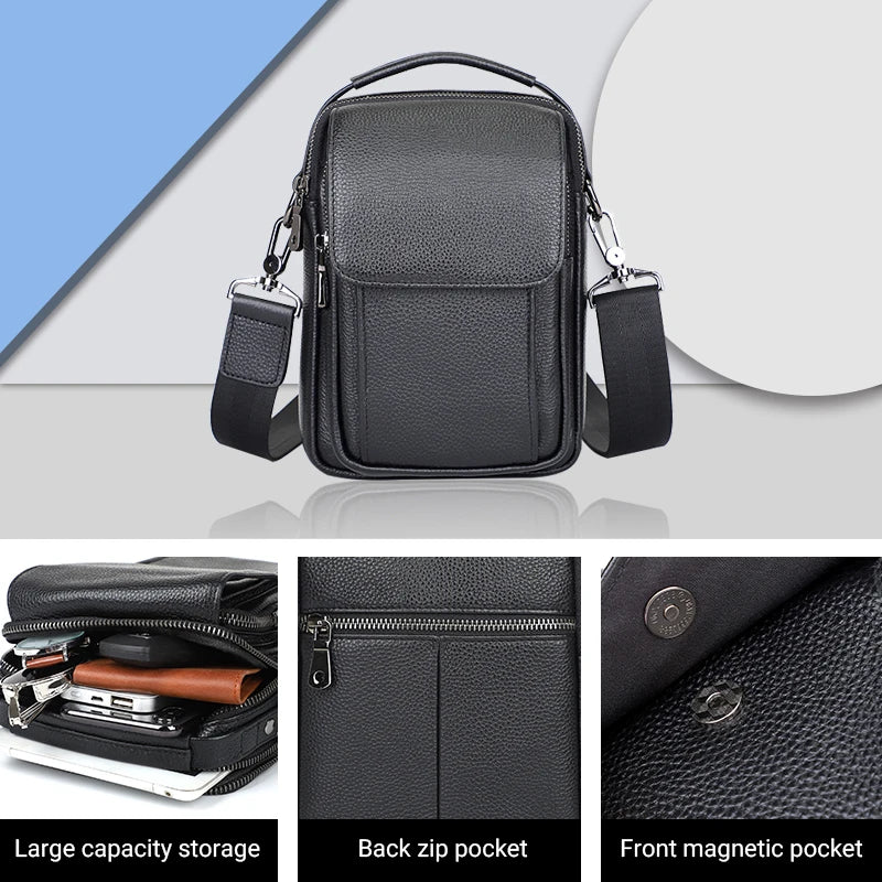 Simple Designer Custom LOGO One-shoulder Messenger Bag Leather Ms4 Strap Side Bag Women's Messenger Bag Men's Sacoche Homme