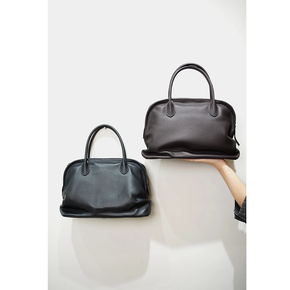 Custom Luxury Cowhide Leather Tote Bag for Women Ladies Big Handbag Handbag 2025 Designs-for Summer Winter Autumn Spring Seasons