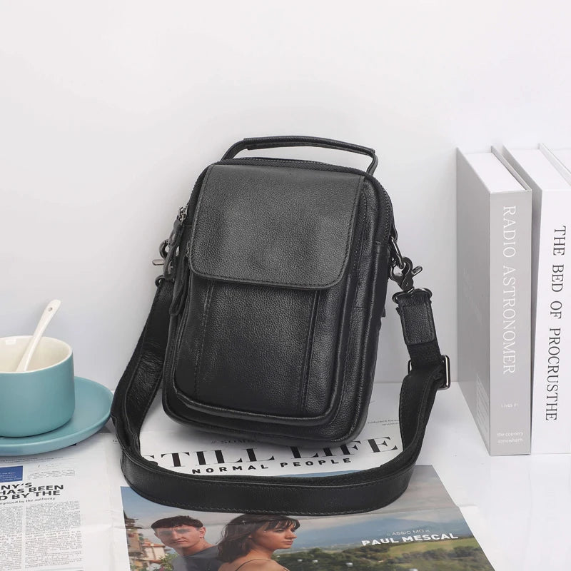 Simple Designer Custom LOGO One-shoulder Messenger Bag Leather Ms4 Strap Side Bag Women's Messenger Bag Men's Sacoche Homme