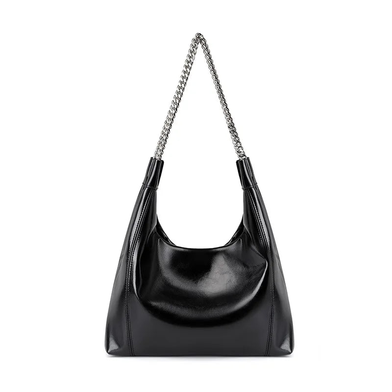 Wholesale Luxury High-capacity Chain Women's Bag Genuine Leather Minimalist Tote Bag Ladies Handbag