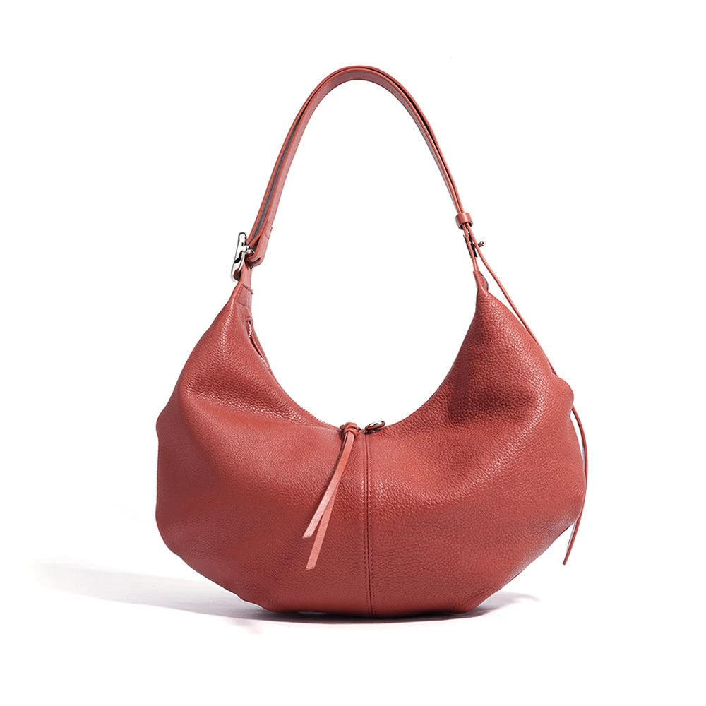 Wholesale 2025 Women's Genuine Leather Branded Handbags High Quality Luxury Designer Cowhide Leather Bag for Women Famous Brands