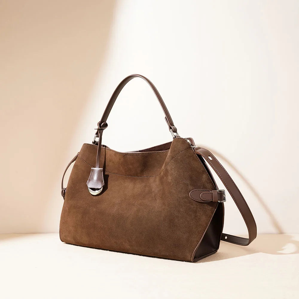 Hot Sale Fashion Suede Bags Women Handbags Vintage Frosted Leather Women's Hobo Tote Everyday Casual Cowhide Leather Bag