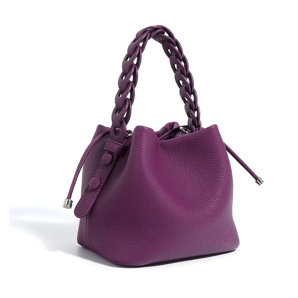 2025 Factory New Customized Leather Ladies Handbags Purses Bag Fashion Cowhide Leather Elegant Luxury Hand Bags for Women