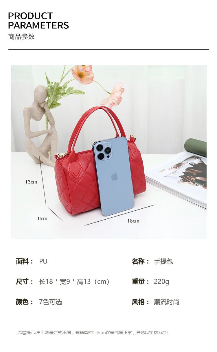 Crossbody Bags for Women Fashion Quilted Shoulder Purse with Convertible Chain Strap Classic Satchel Handbag