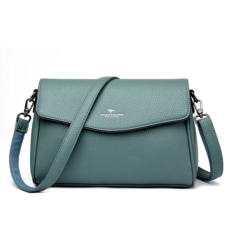 High Quality Soft Leather Women's Handbag Fashion Trend Women Shoulder Bag Luxury Famous Brand Women's Messenger Bolsas Wallet