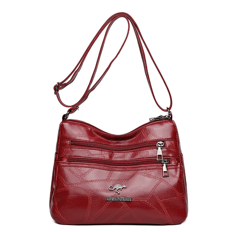 High Quality Women's Bag Design Multi-pocket Ladies Crossbody Shoulder Bags Vintage Pu Leather Luxury Purses and Handbags 2025