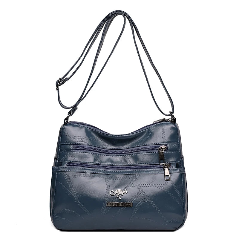 High Quality Women's Bag Design Multi-pocket Ladies Crossbody Shoulder Bags Vintage Pu Leather Luxury Purses and Handbags 2025