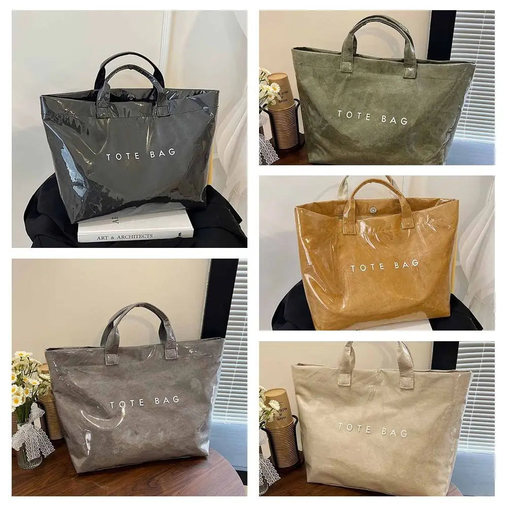 Fashion Storage Bag Transparent Jelly Bag Summer Beach Bag PVC Tote Bag Shoulder Pouch Tote Bag Letter Prints Handbags Sports