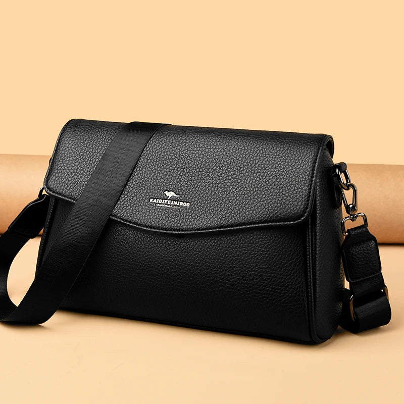 High Quality Soft Leather Women's Handbag Fashion Trend Women Shoulder Bag Luxury Famous Brand Women's Messenger Bolsas Wallet