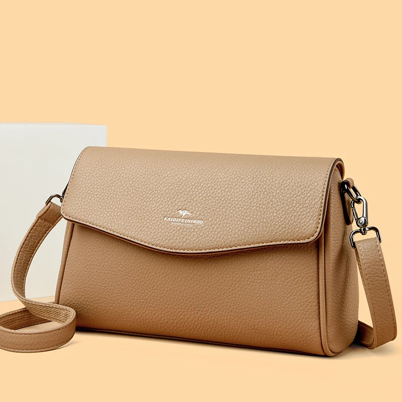 High Quality Soft Leather Women's Handbag Fashion Trend Women Shoulder Bag Luxury Famous Brand Women's Messenger Bolsas Wallet