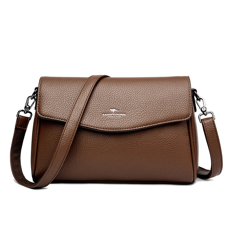 High Quality Soft Leather Women's Handbag Fashion Trend Women Shoulder Bag Luxury Famous Brand Women's Messenger Bolsas Wallet