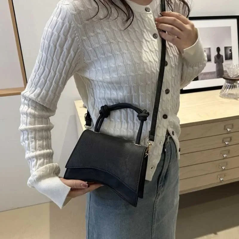 Trend Crossbody Bag for Women Elegant Designer Shoulder Bag Lady Soft Pu Leather Square Bags for Autumn Handbag and Purse Bolsos