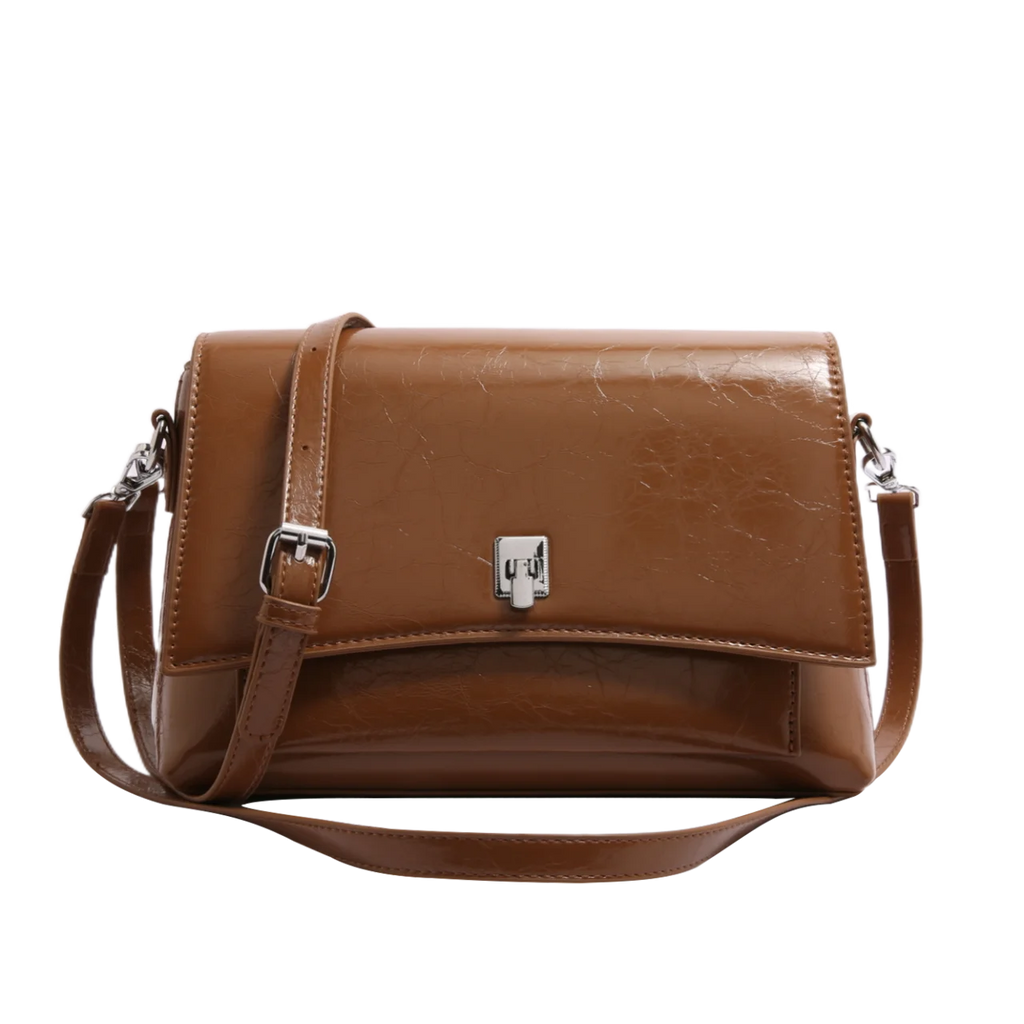 Luxurious Leather Handbag for Women, Tote Bag with Crossbody Strap, Elegant Ladies Style, Designer Brand