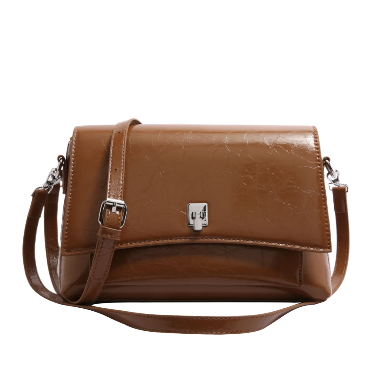 Luxurious Leather Handbag for Women, Tote Bag with Crossbody Strap, Elegant Ladies Style, Designer Brand