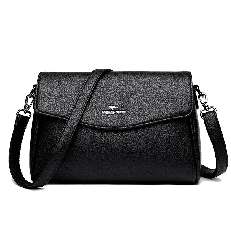 High Quality Soft Leather Women's Handbag Fashion Trend Women Shoulder Bag Luxury Famous Brand Women's Messenger Bolsas Wallet