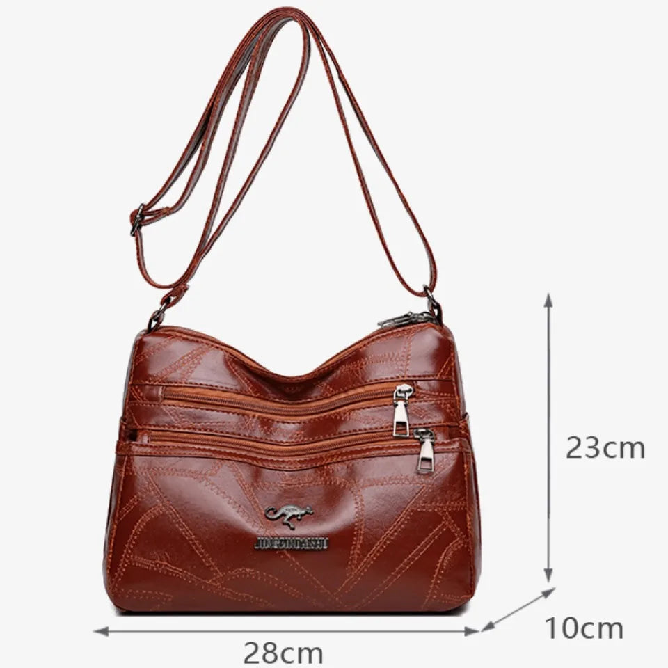 High Quality Women's Bag Design Multi-pocket Ladies Crossbody Shoulder Bags Vintage Pu Leather Luxury Purses and Handbags 2025