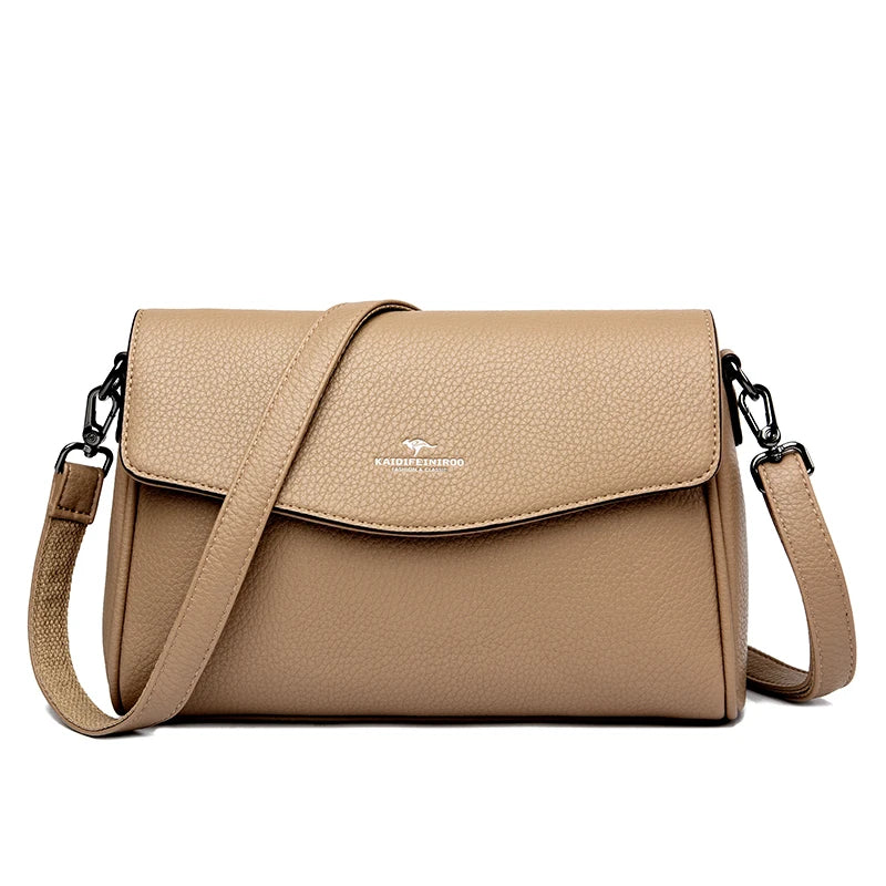 High Quality Soft Leather Women's Handbag Fashion Trend Women Shoulder Bag Luxury Famous Brand Women's Messenger Bolsas Wallet