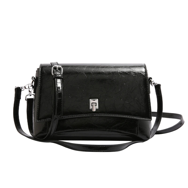 Luxurious Leather Handbag for Women, Tote Bag with Crossbody Strap, Elegant Ladies Style, Designer Brand