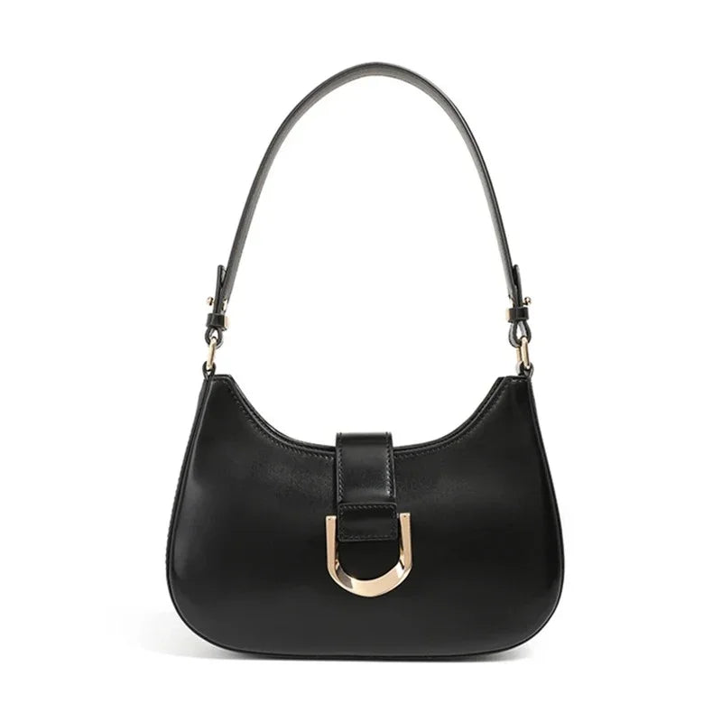 Women 2025 Luxury Designer Crossbody Bag Purse Elegant PU Crescent Shoulder Bags for Underarm Ladies Handbags