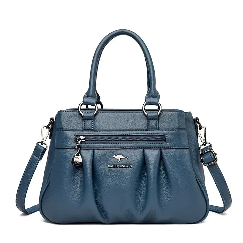 Luxury Handbags Women Bags Designer 3 Layers Leather Hand Bags Big Capacity Tote Bag for Women Vintage Top-handle Shoulder Bags