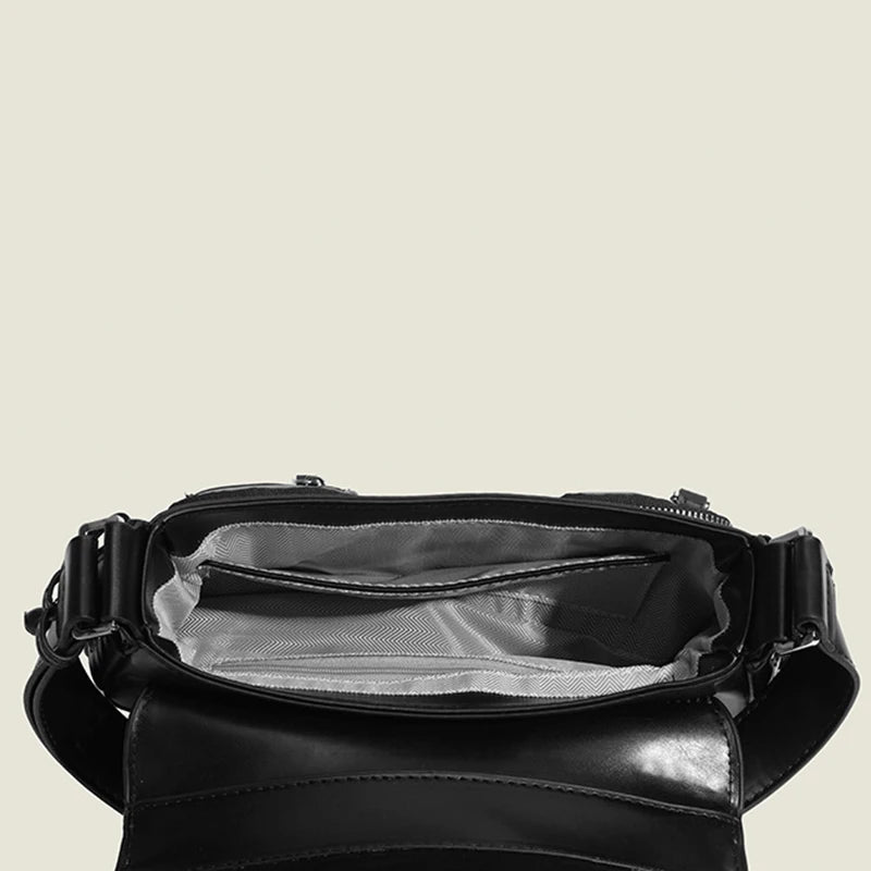 Gothic Punk Cool Women's Underarm Bag Girls Shoulder Crossbody Bags Fashion Design PU Leather Female Vintage Small Handbags Tote