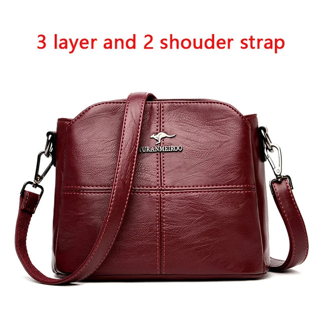 Purses and Handbags Luxury Designer Women's Bag Pu Leather Shoulder Bags for Women 2024 Ladies Hand Crossbody Bag Sac A Main New