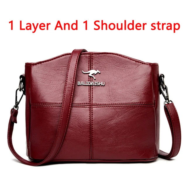 Purses and Handbags Luxury Designer Women's Bag Pu Leather Shoulder Bags for Women 2024 Ladies Hand Crossbody Bag Sac A Main New