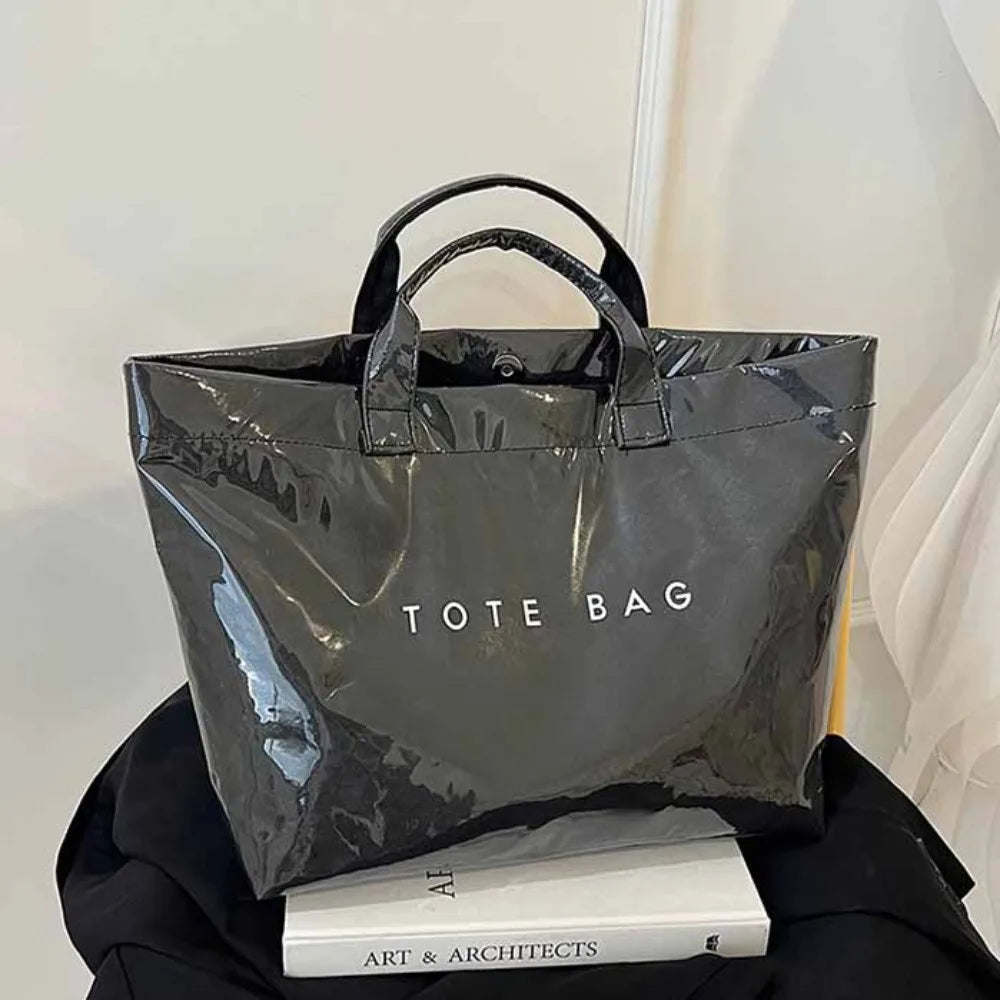 Fashion Storage Bag Transparent Jelly Bag Summer Beach Bag PVC Tote Bag Shoulder Pouch Tote Bag Letter Prints Handbags Sports