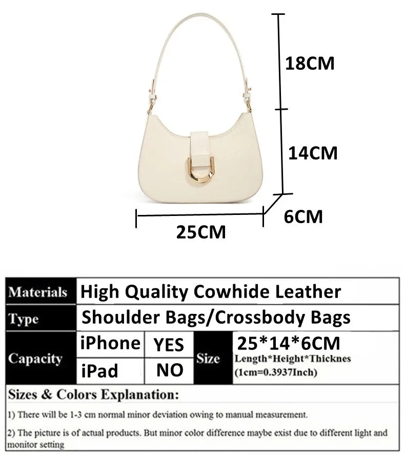 Women 2025 Luxury Designer Crossbody Bag Purse Elegant PU Crescent Shoulder Bags for Underarm Ladies Handbags