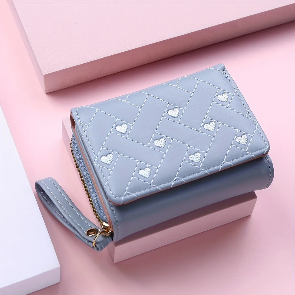 Women's Wallet Made of PU Skin Purse for Female Coin Purse Short Male Card Holder Wallets Zipper Around Money Coin Purse