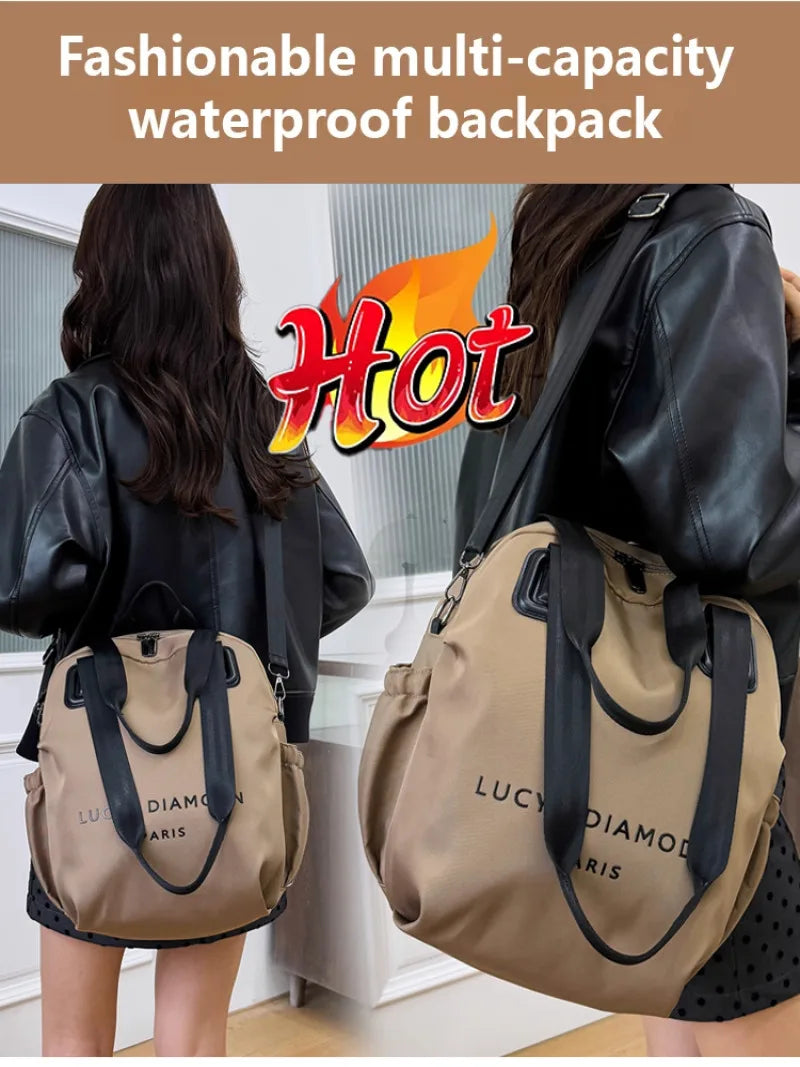 GMY Women's Large Capacity Backpack - Multi-purpose Stylish Minimalist Shoulder Bag, Ideal for Daily Use, Travel & Work