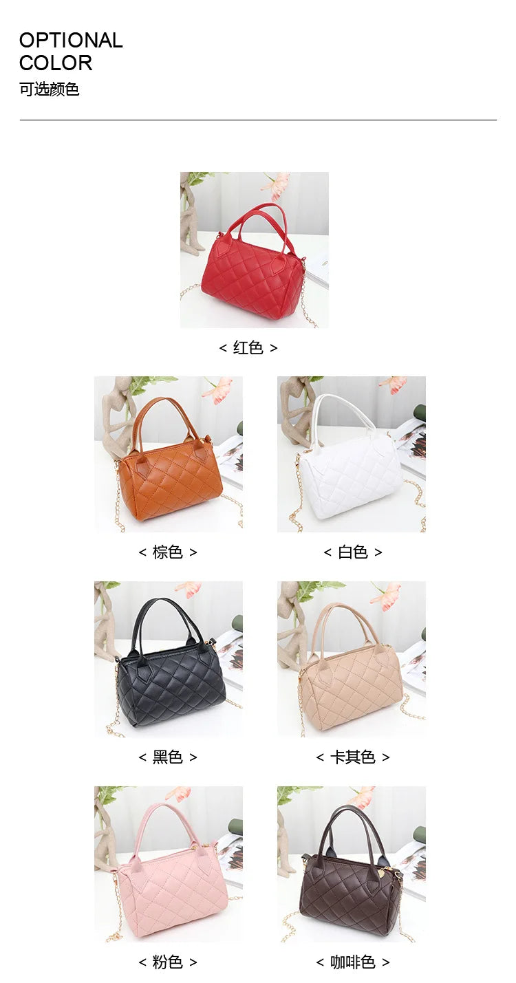 Crossbody Bags for Women Fashion Quilted Shoulder Purse with Convertible Chain Strap Classic Satchel Handbag