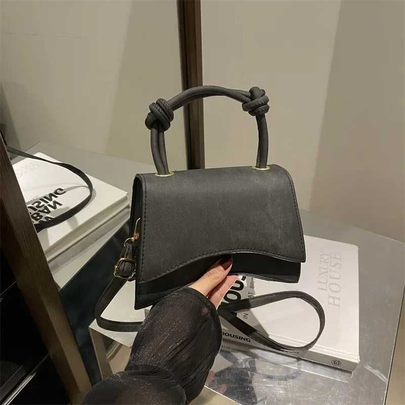 Trend Crossbody Bag for Women Elegant Designer Shoulder Bag Lady Soft Pu Leather Square Bags for Autumn Handbag and Purse Bolsos