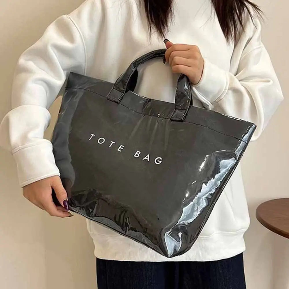 Fashion Storage Bag Transparent Jelly Bag Summer Beach Bag PVC Tote Bag Shoulder Pouch Tote Bag Letter Prints Handbags Sports