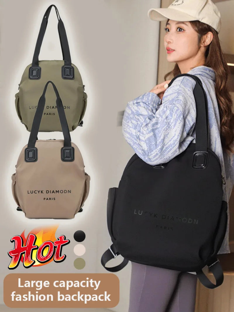 GMY Women's Large Capacity Backpack - Multi-purpose Stylish Minimalist Shoulder Bag, Ideal for Daily Use, Travel & Work