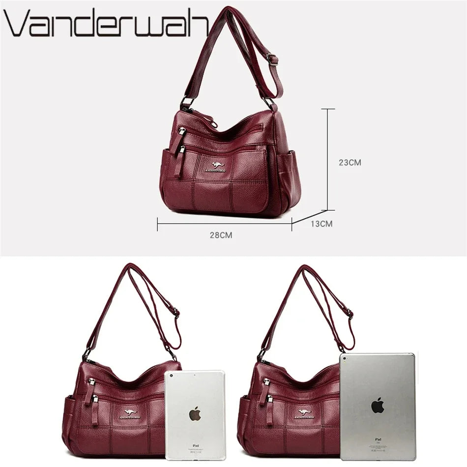 High Quality Leather Handbags Women Bags Luxury Brand Designer Shoulder Crossbody Hand Bags for Women 2024 Purses and Handbags