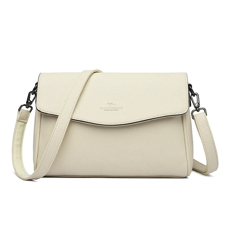 High Quality Soft Leather Women's Handbag Fashion Trend Women Shoulder Bag Luxury Famous Brand Women's Messenger Bolsas Wallet