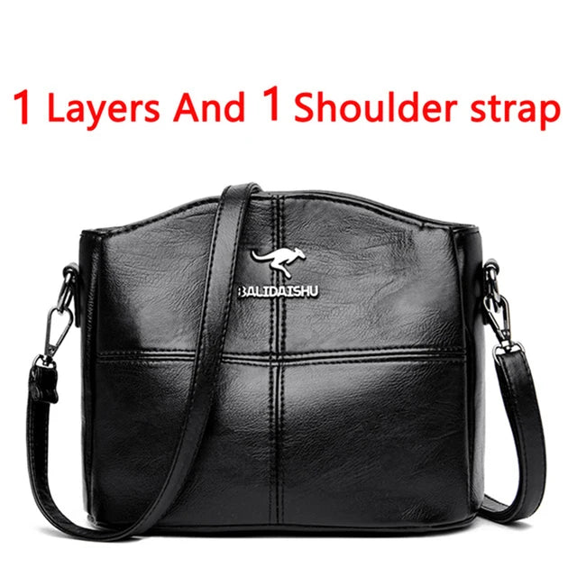 Purses and Handbags Luxury Designer Women's Bag Pu Leather Shoulder Bags for Women 2024 Ladies Hand Crossbody Bag Sac A Main New